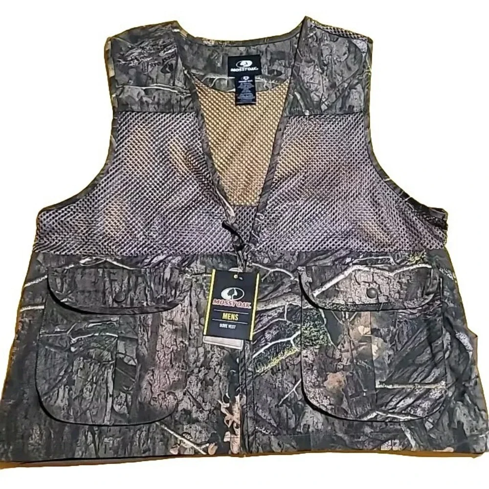 Mossy Oak Mens Dove Vest XL/2XL Break Up Country Camo Game Bag‎ Breathable NWT